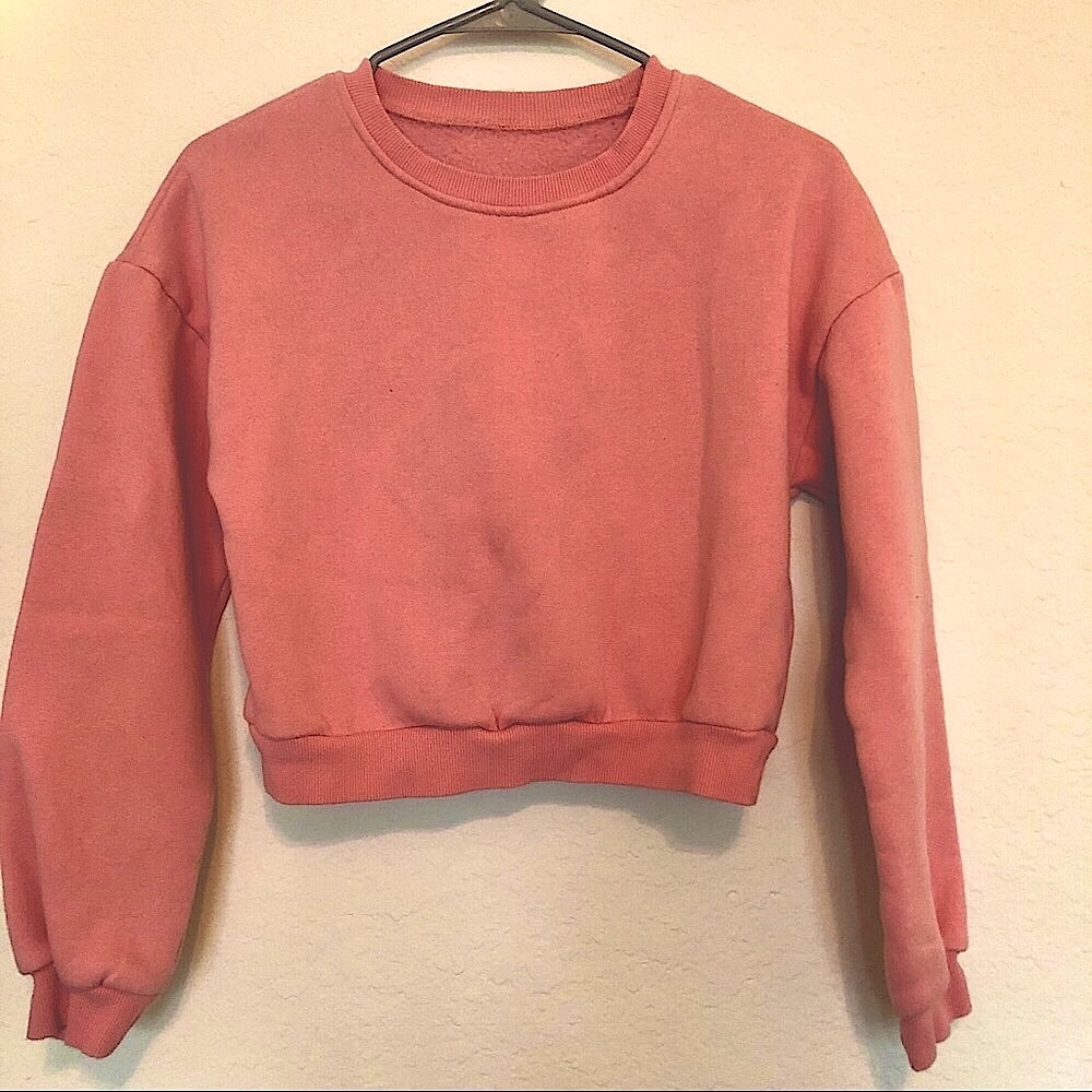 Pale Pink Cropped Sweater